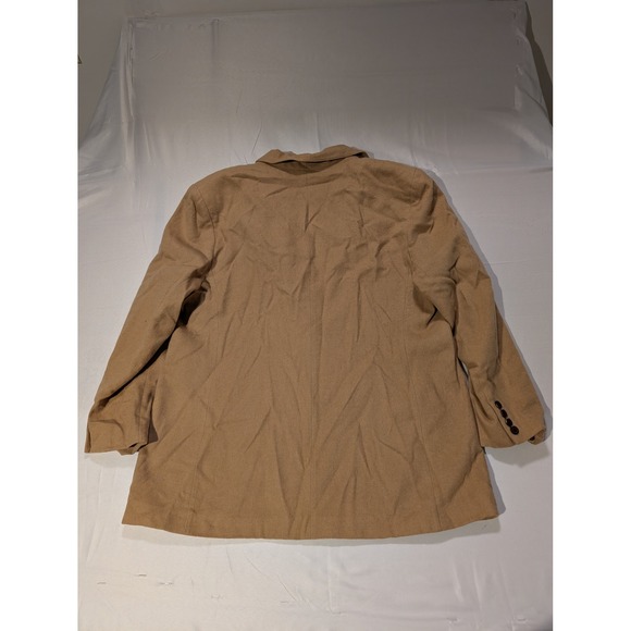 Lauren Ralph Lauren Women 18W Camel Hair Tan Blazer Jacket Made In USA - Picture 10 of 12